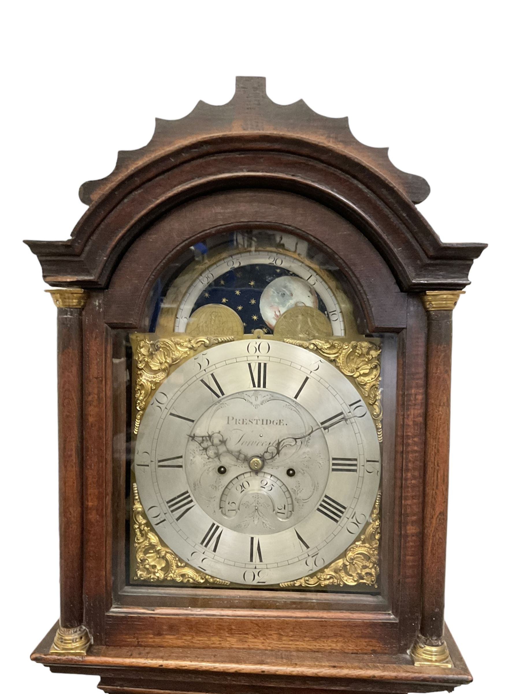 Walter Prestidge of Towcester (Northants) 8-day oak cased longcase clock c1770 - Image 2 of 6