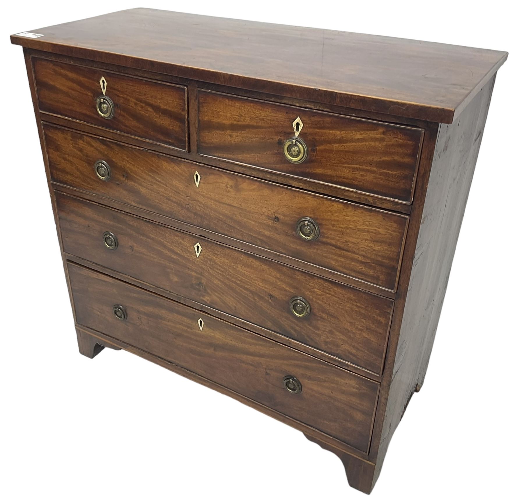 George III mahogany chest - Image 5 of 7