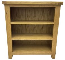 Contemporary light oak open bookcase