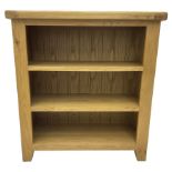 Contemporary light oak open bookcase