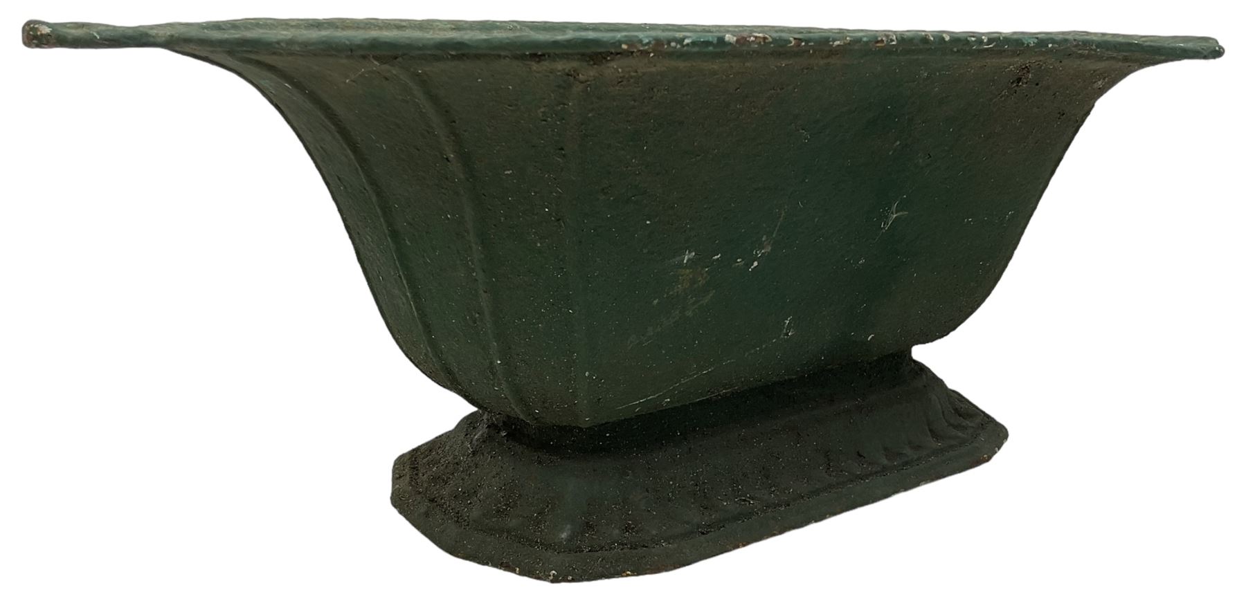 Victorian green painted cast iron planter - Image 5 of 6