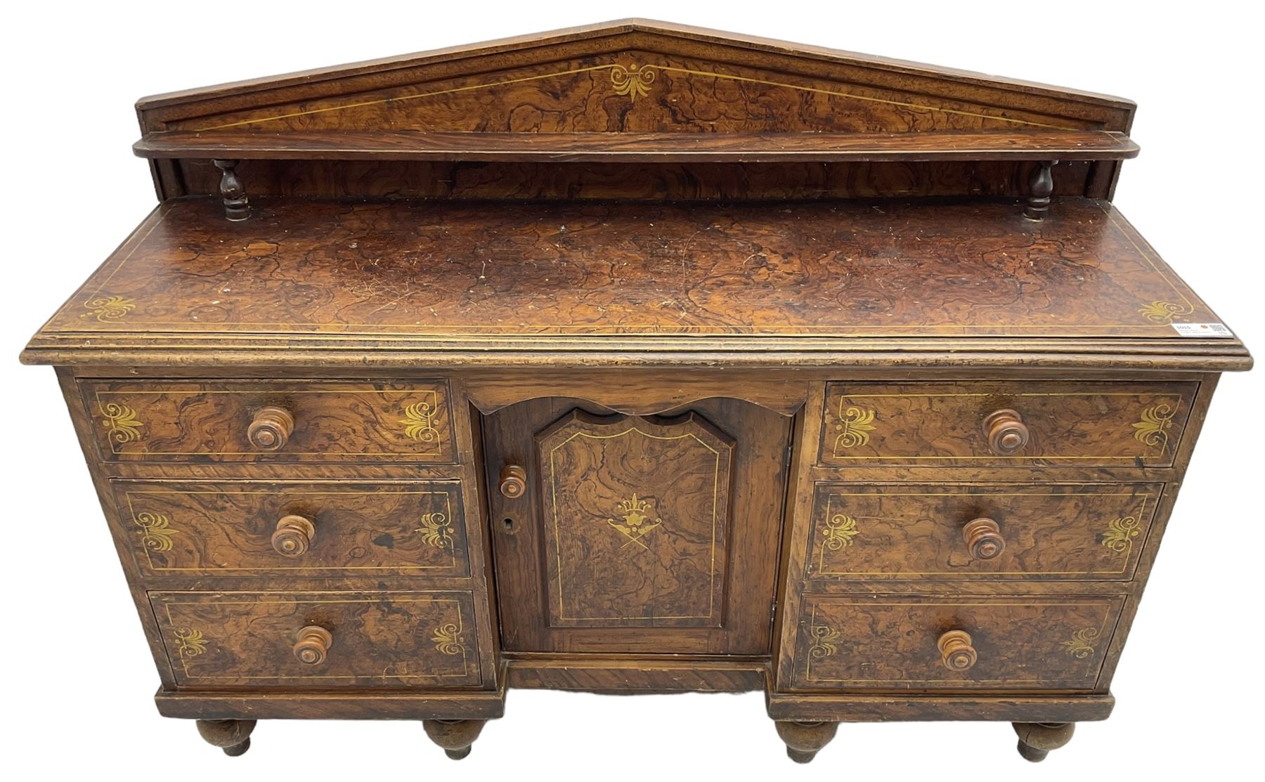 Victorian scumbled pine sideboard - Image 7 of 7