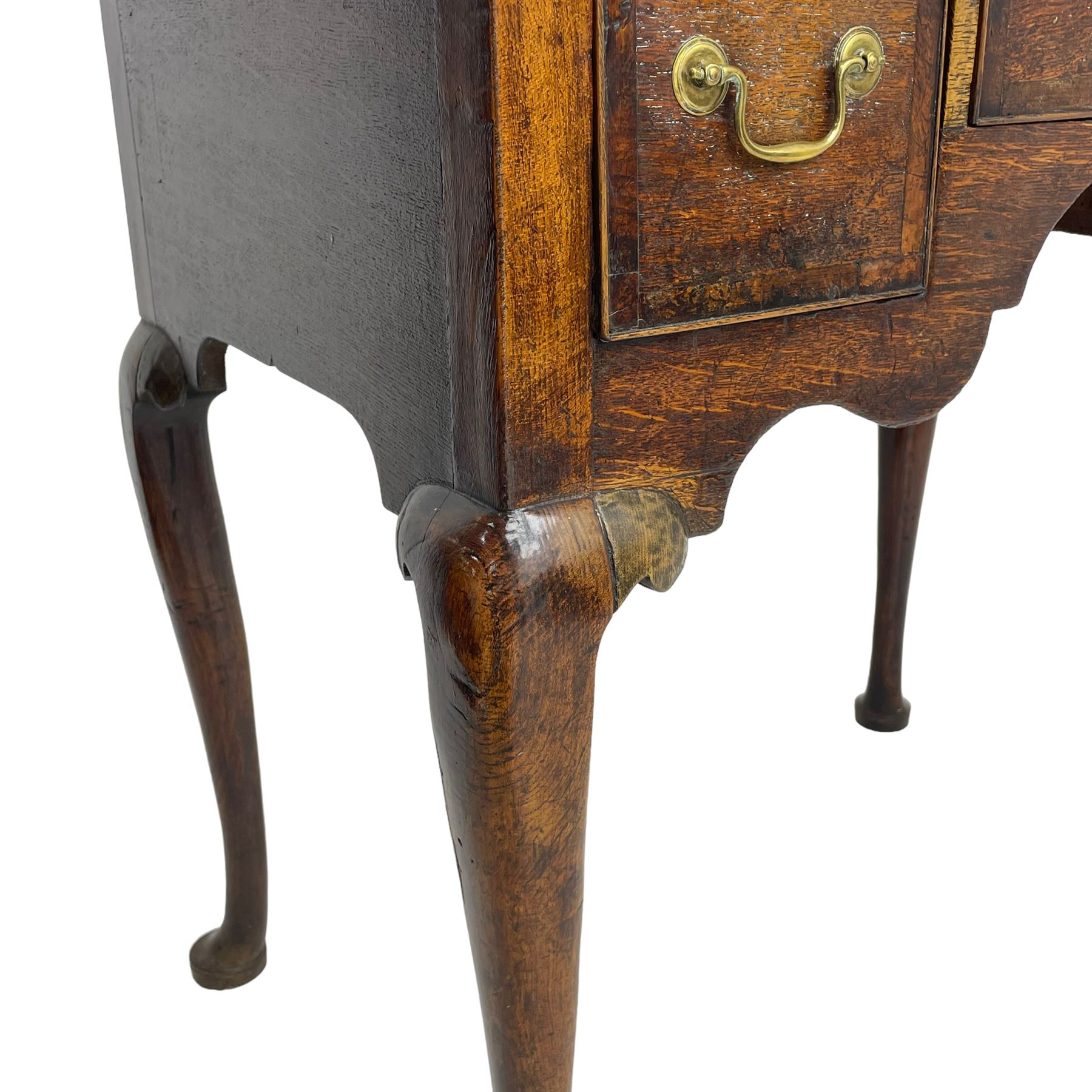 18th century oak low-boy - Image 4 of 8