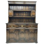 Georgian design oak dresser