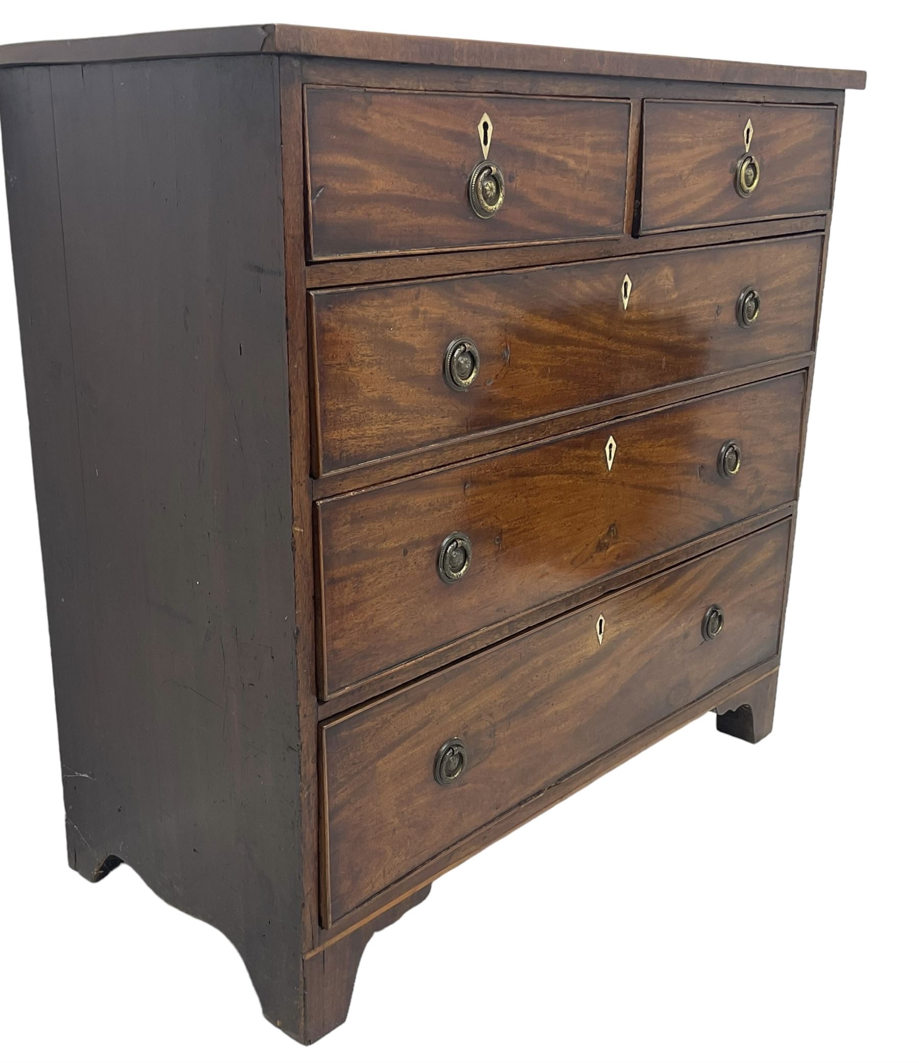 George III mahogany chest - Image 7 of 7