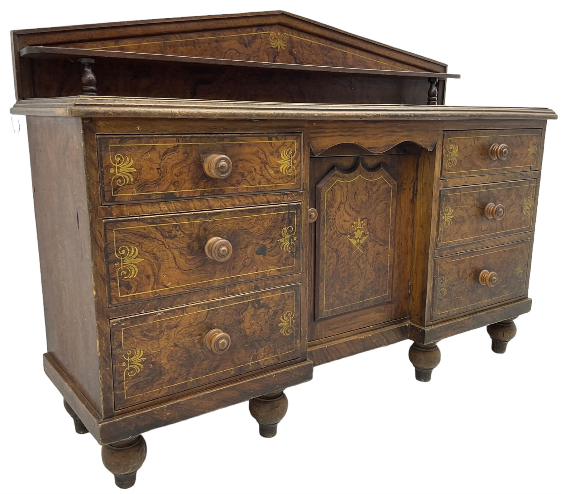 Victorian scumbled pine sideboard - Image 6 of 7