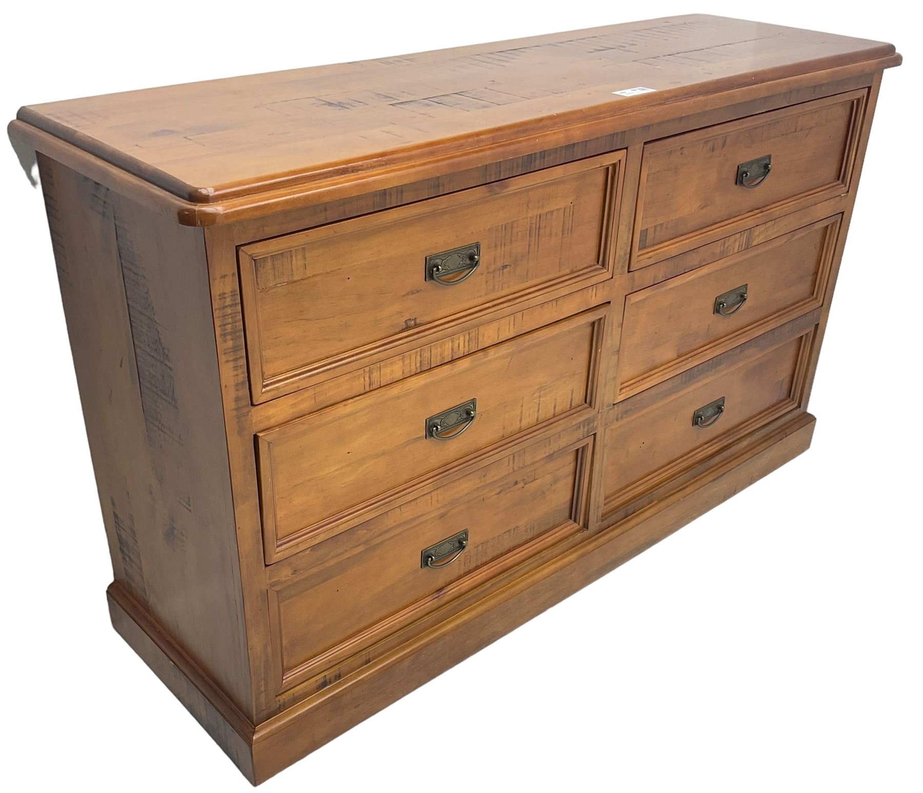 Hardwood chest - Image 4 of 6