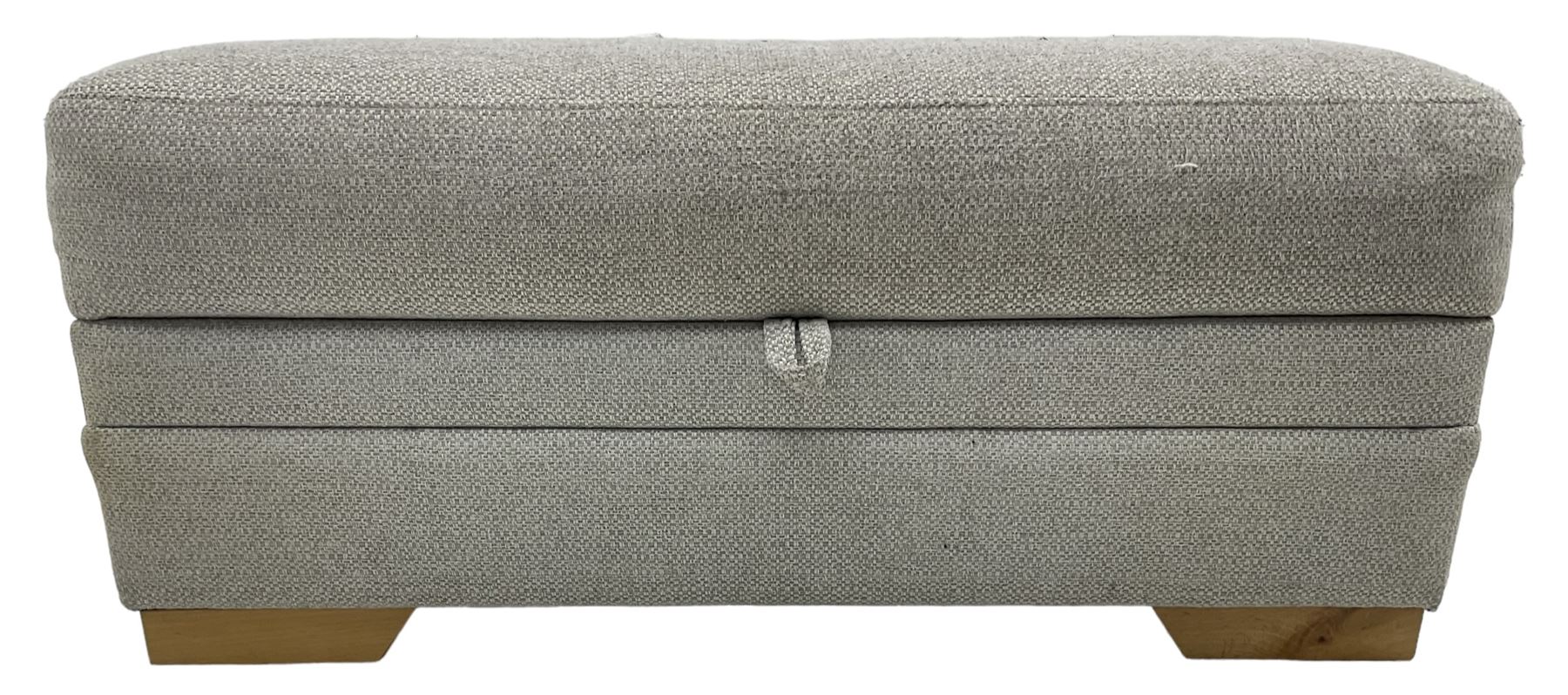 DFS - corner sofa upholstered in grey fabric - Image 5 of 8