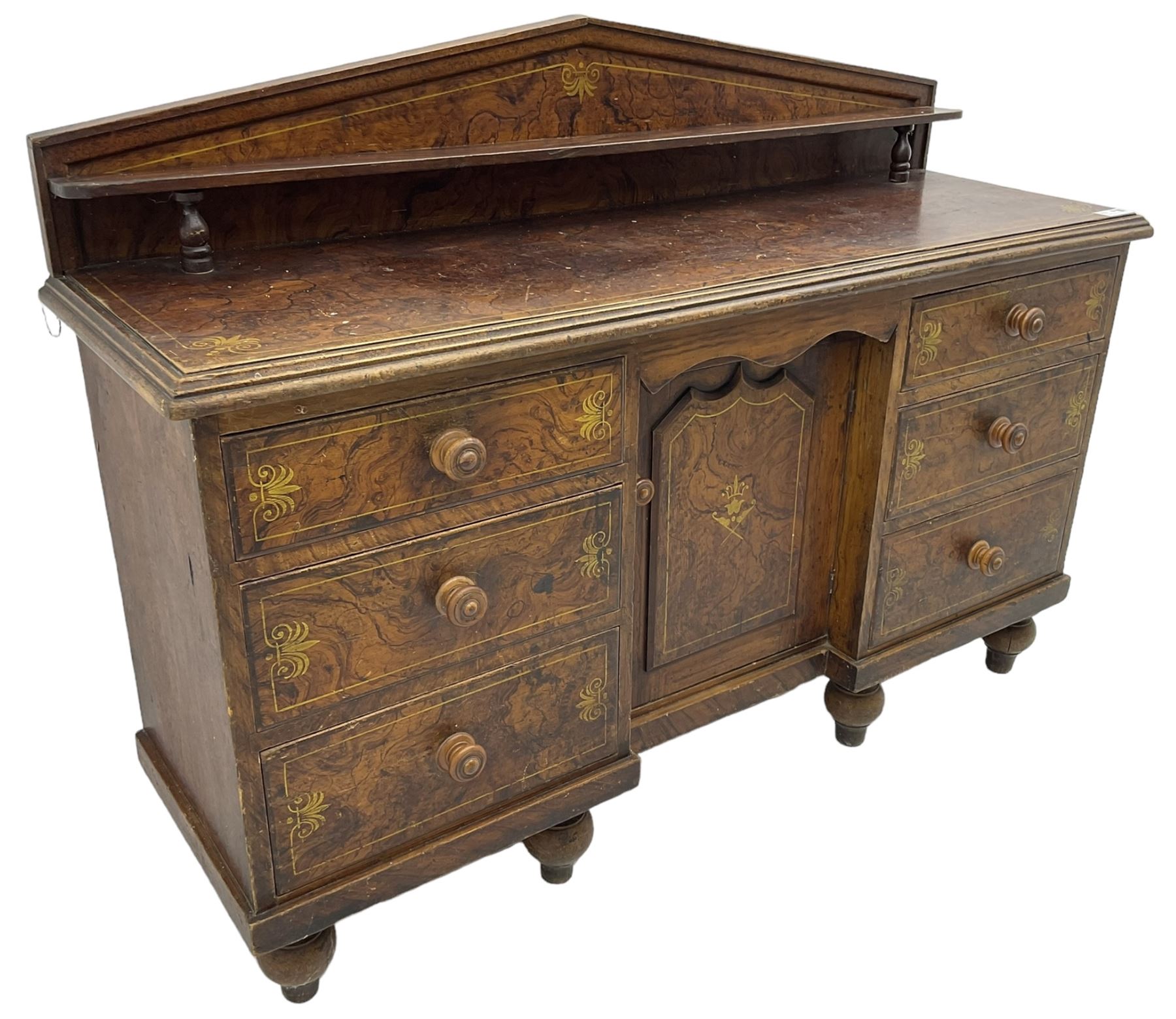 Victorian scumbled pine sideboard - Image 2 of 7