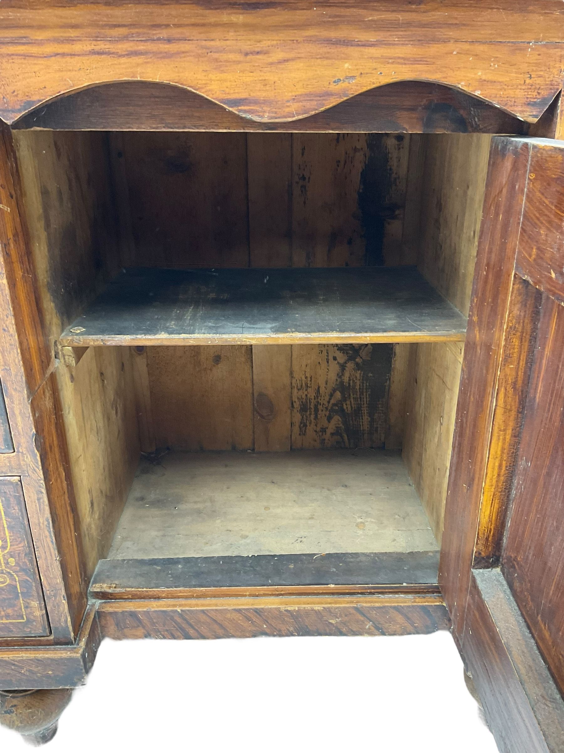 Victorian scumbled pine sideboard - Image 5 of 7