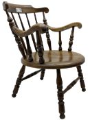20th century stained beech armchair