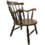 20th century stained beech armchair