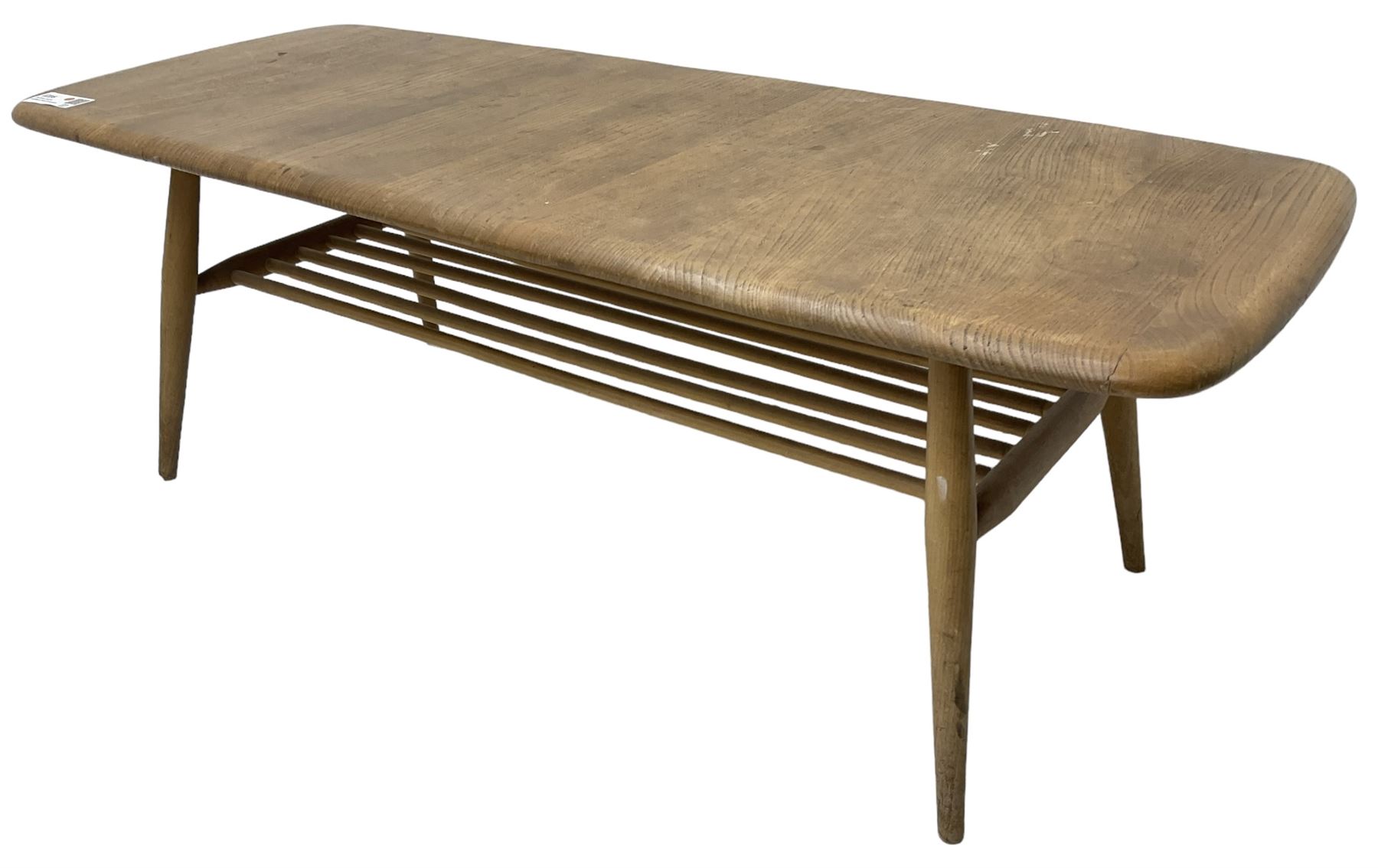 Ercol - mid-20th century blonde elm and beech model 459 coffee table - Image 5 of 7