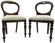Pair of Victorian design mahogany bedroom chairs