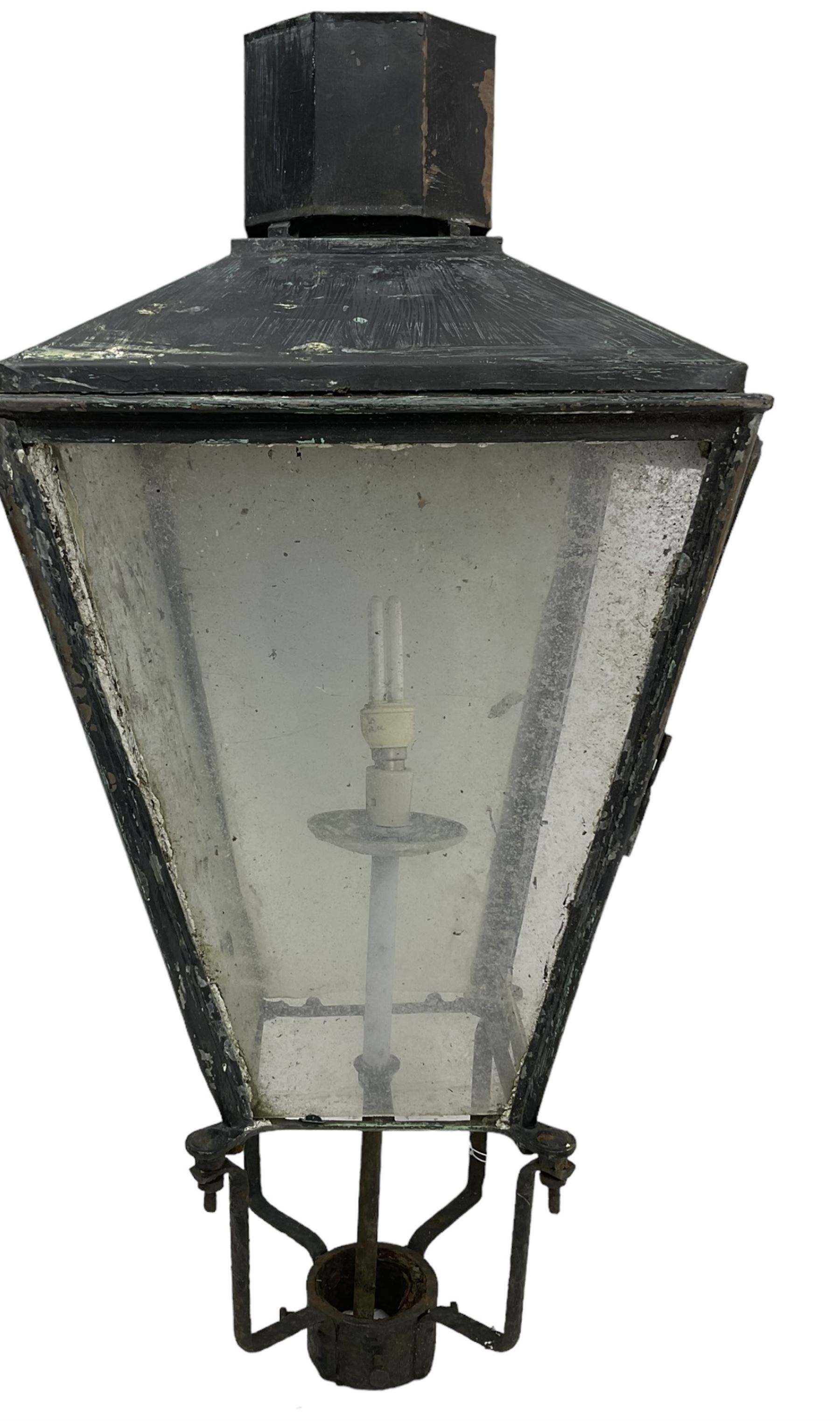 Foster & Pullen - early 20th century copper and wrought metal lantern - Image 2 of 5