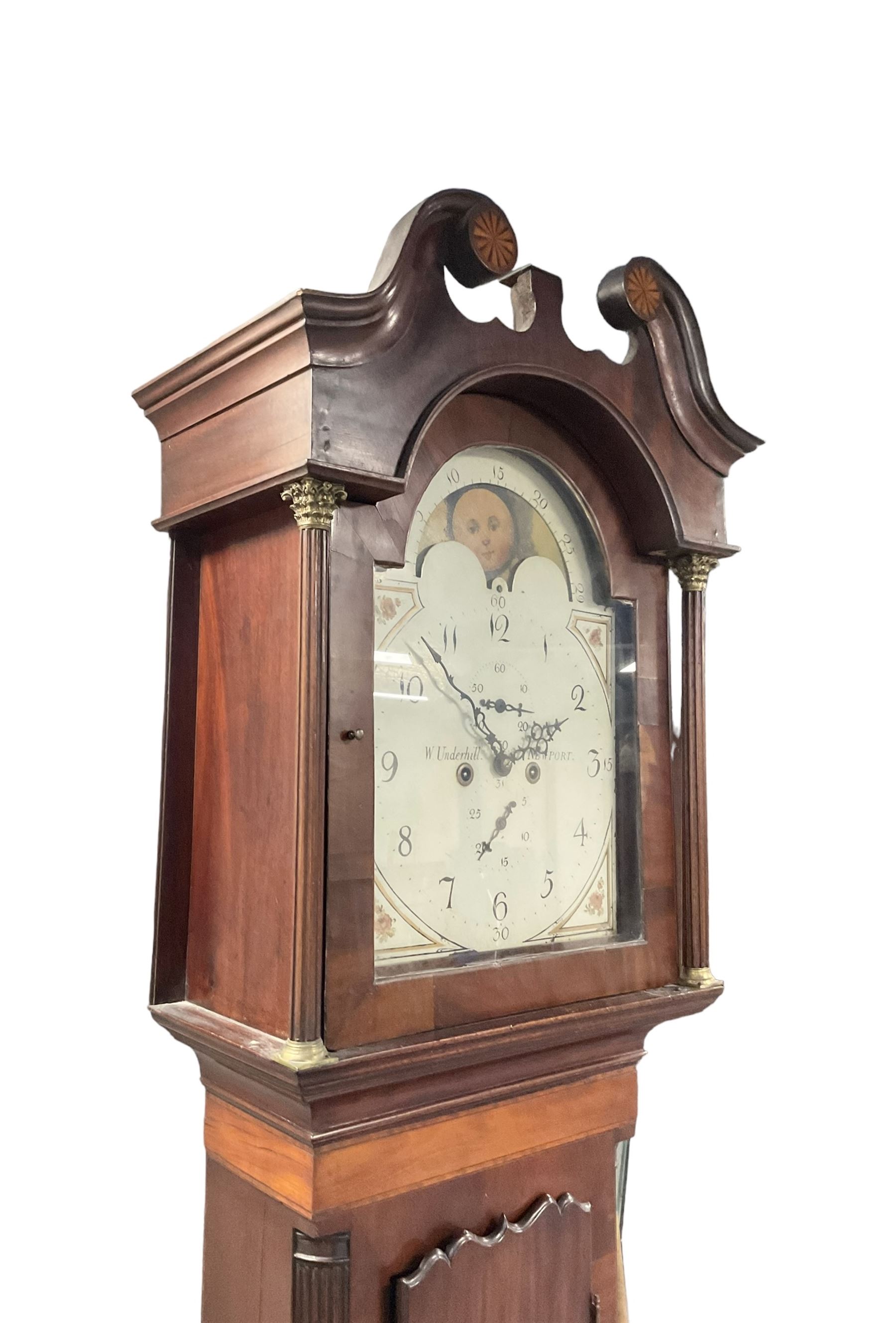 William Underhill of Newport (Shropshire) - Early 19th century mahogany longcase clock c1820 - Image 3 of 7