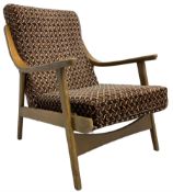 Mid-20th century easy open armchair