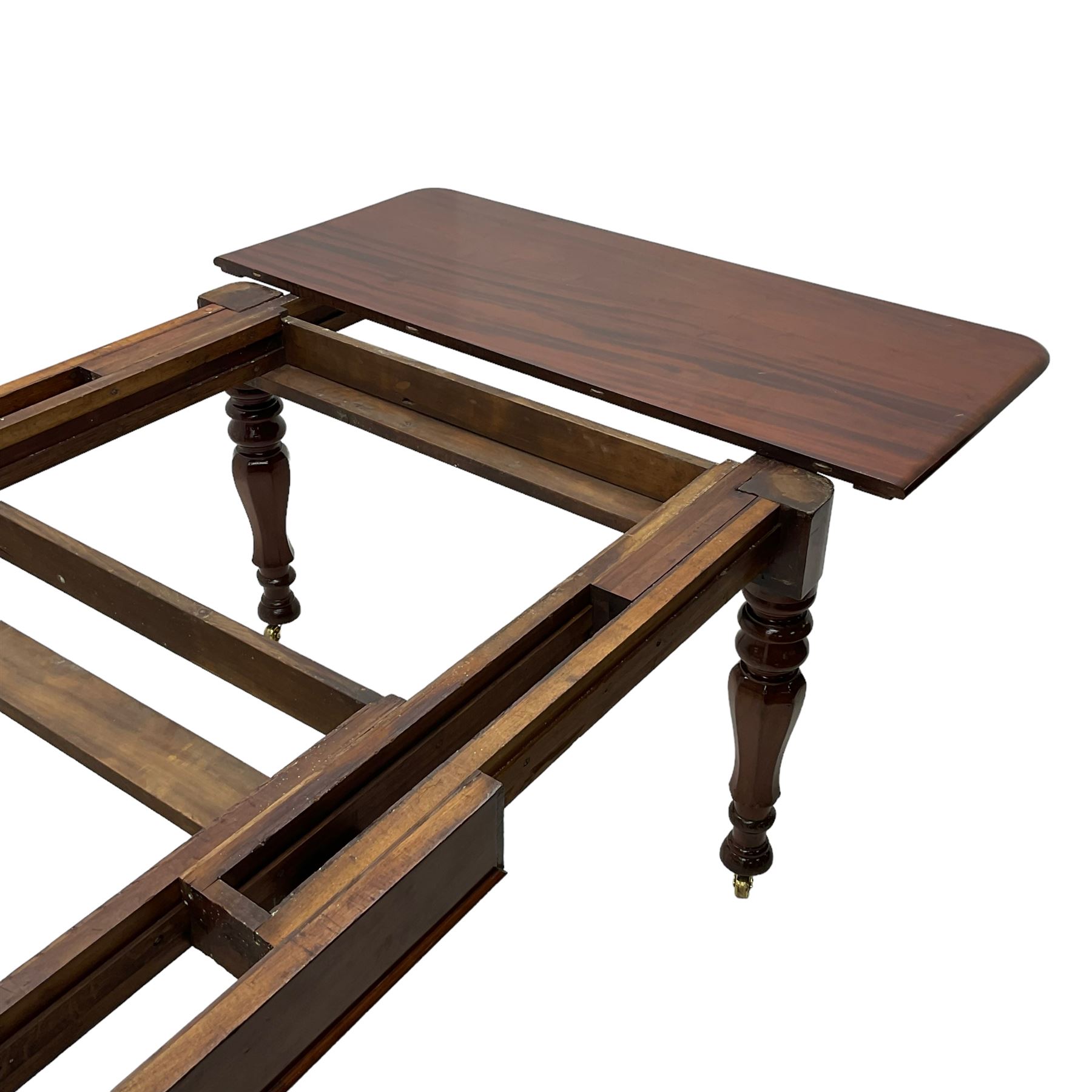 19th century mahogany extending dining table with three additional leaves - Bild 15 aus 15