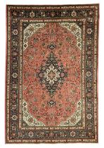 North West Persian pink ground Tabriz carpet