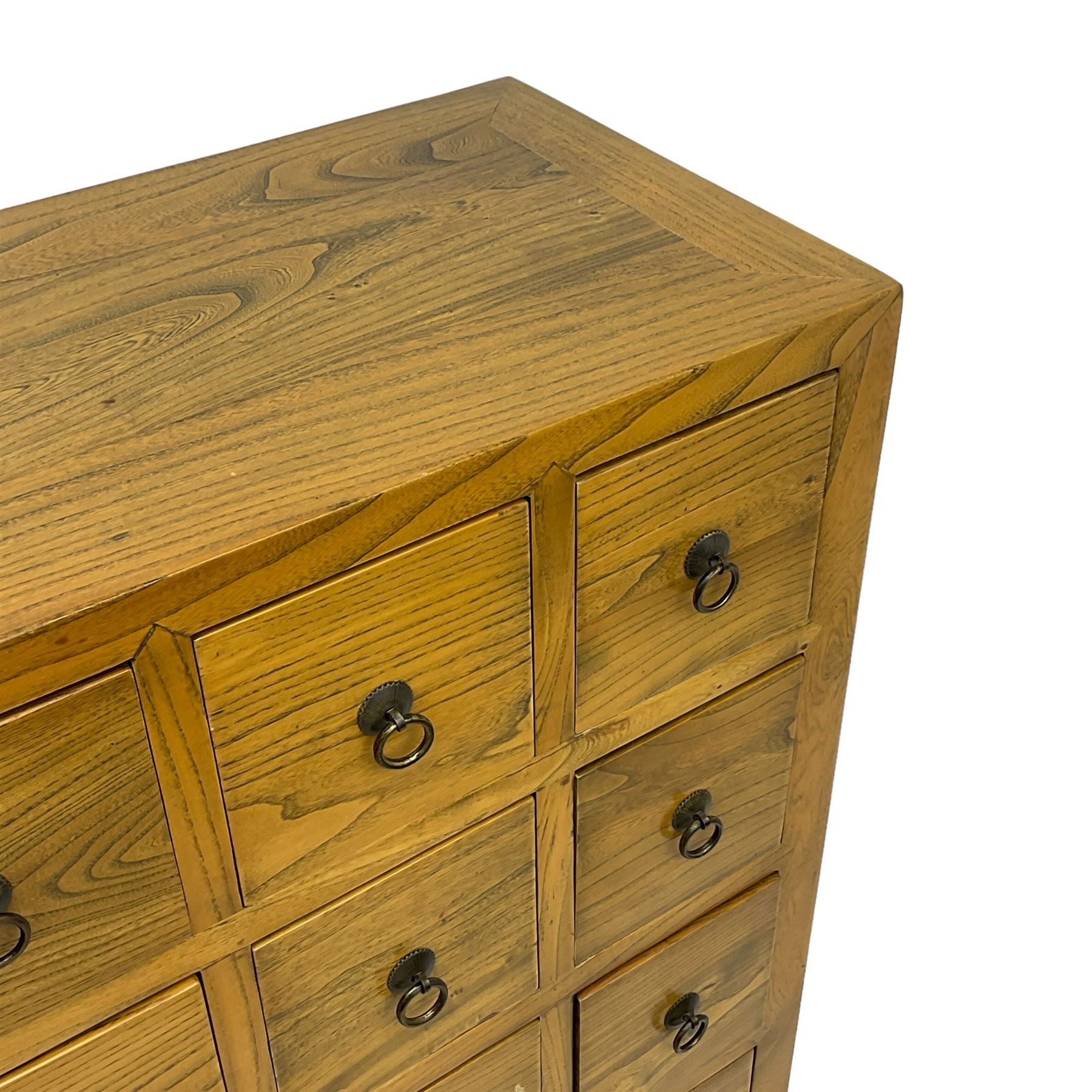 Korean elm multi-drawer cabinet - Image 4 of 5