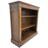 Traditional oak open bookcase