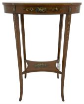 Edwardian satinwood side table