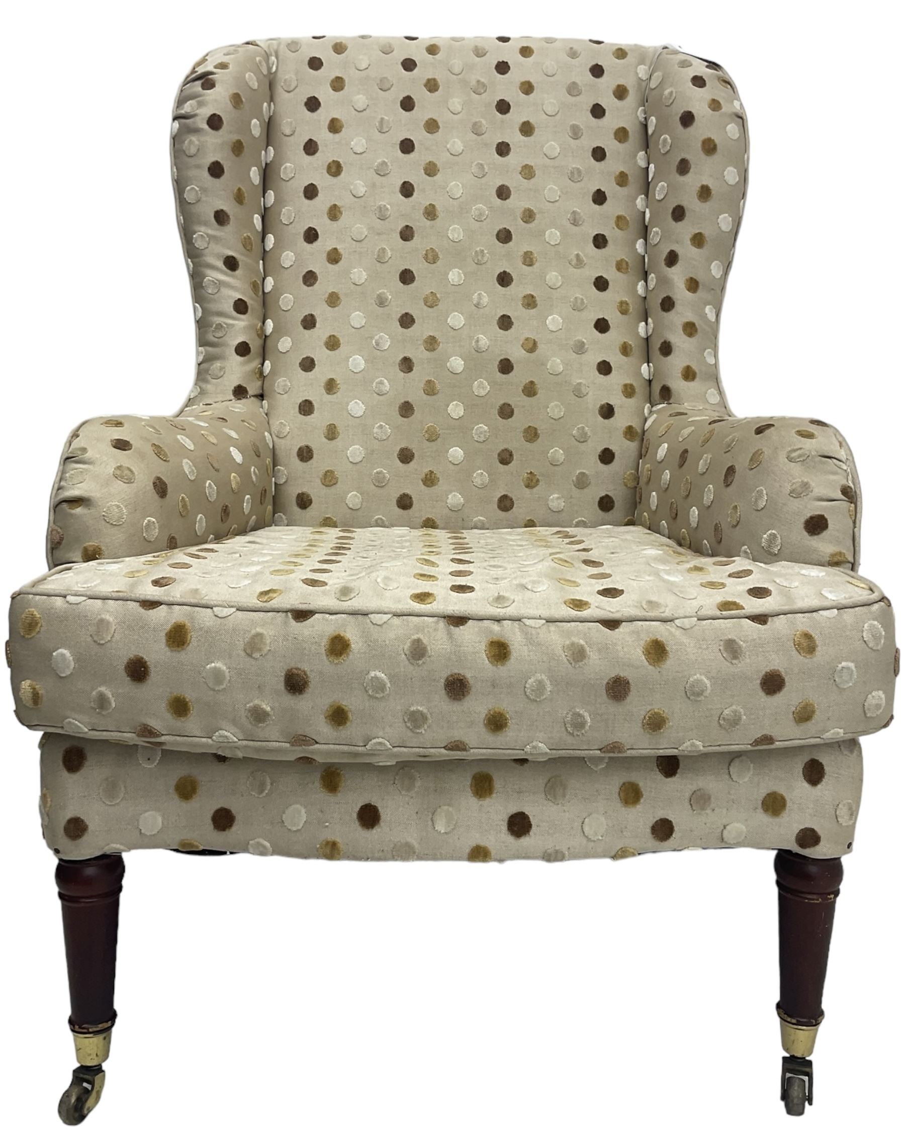 Victorian design wingback armchair - Image 7 of 7