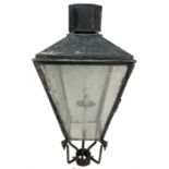 Foster & Pullen - early 20th century copper and wrought metal lantern