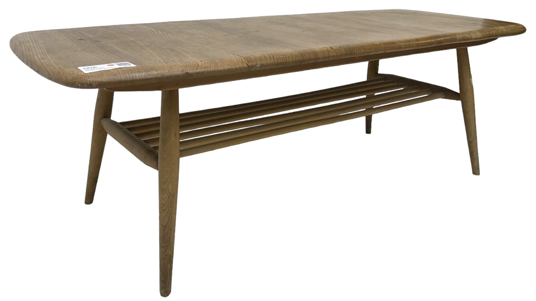 Ercol - mid-20th century blonde elm and beech model 459 coffee table - Image 6 of 7