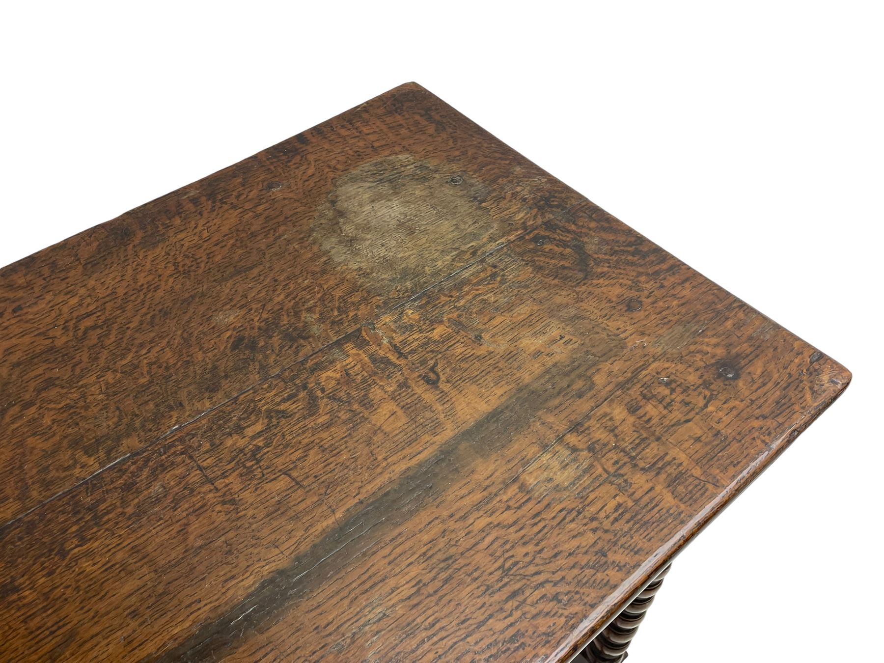 18th century oak low-boy - Image 7 of 9