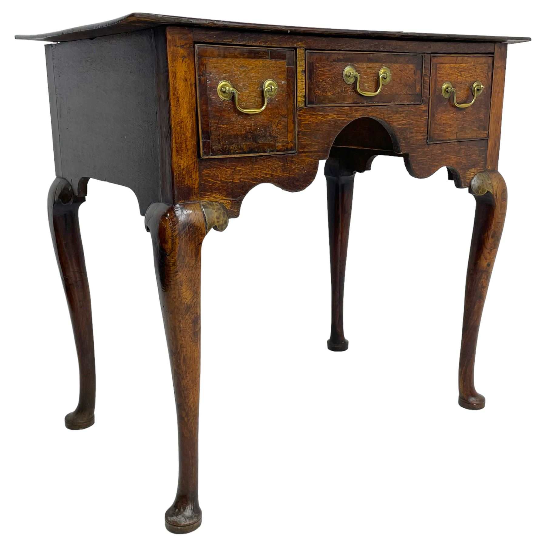 18th century oak low-boy - Image 7 of 8