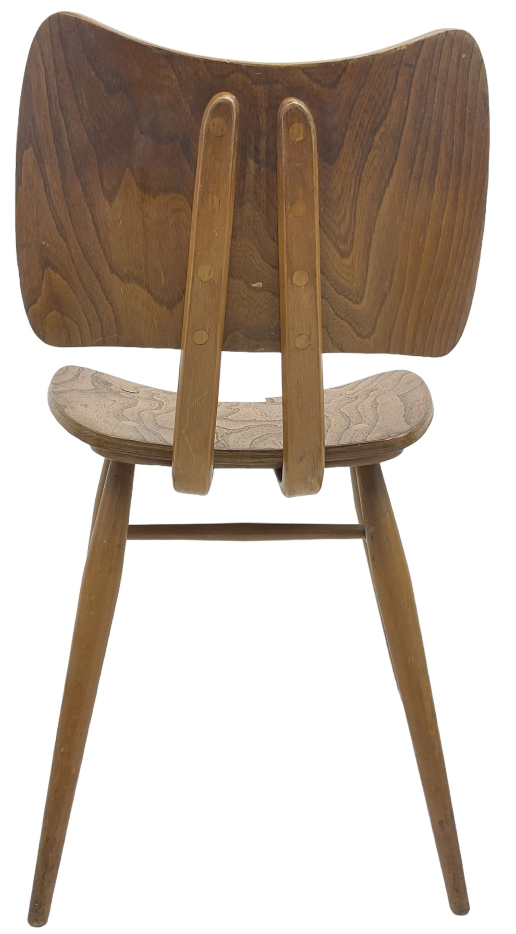 Lucian Ercolani - set of four ercol elm and beech model '401' dining chairs - Image 39 of 42