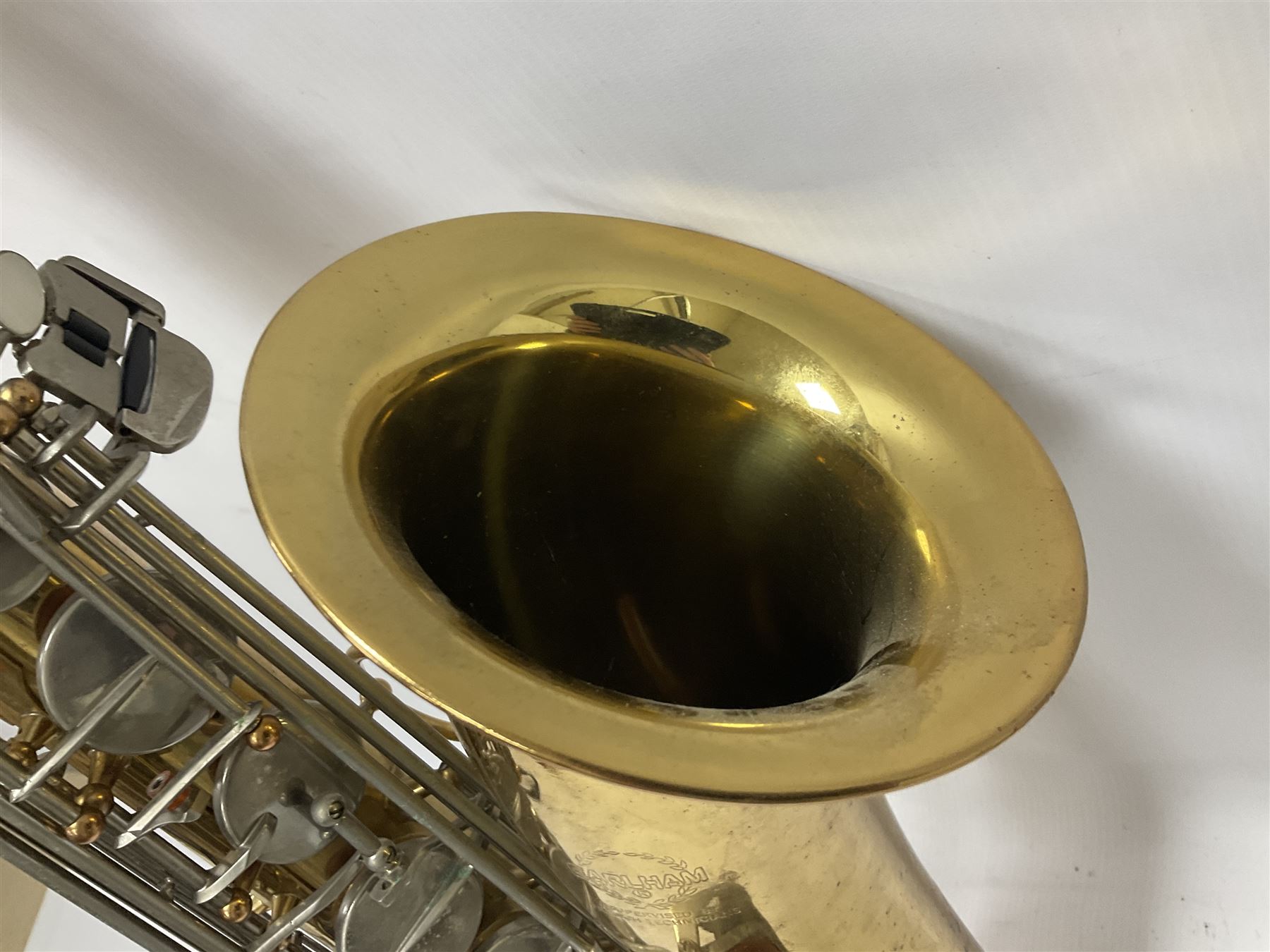 Earlham Tenor saxophone with mouthpiece in a fitted velvet lined hard case - Image 6 of 26