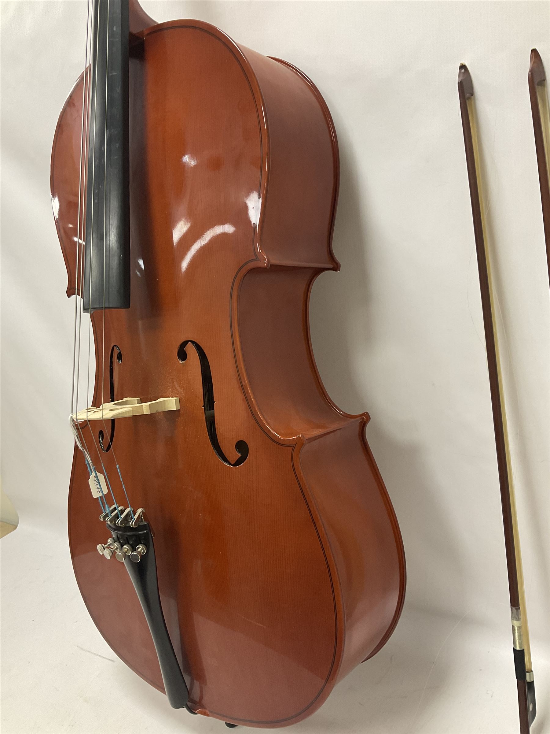 Gear 4 Music full size cello with a maple back and ribs and spruce top - Image 8 of 26