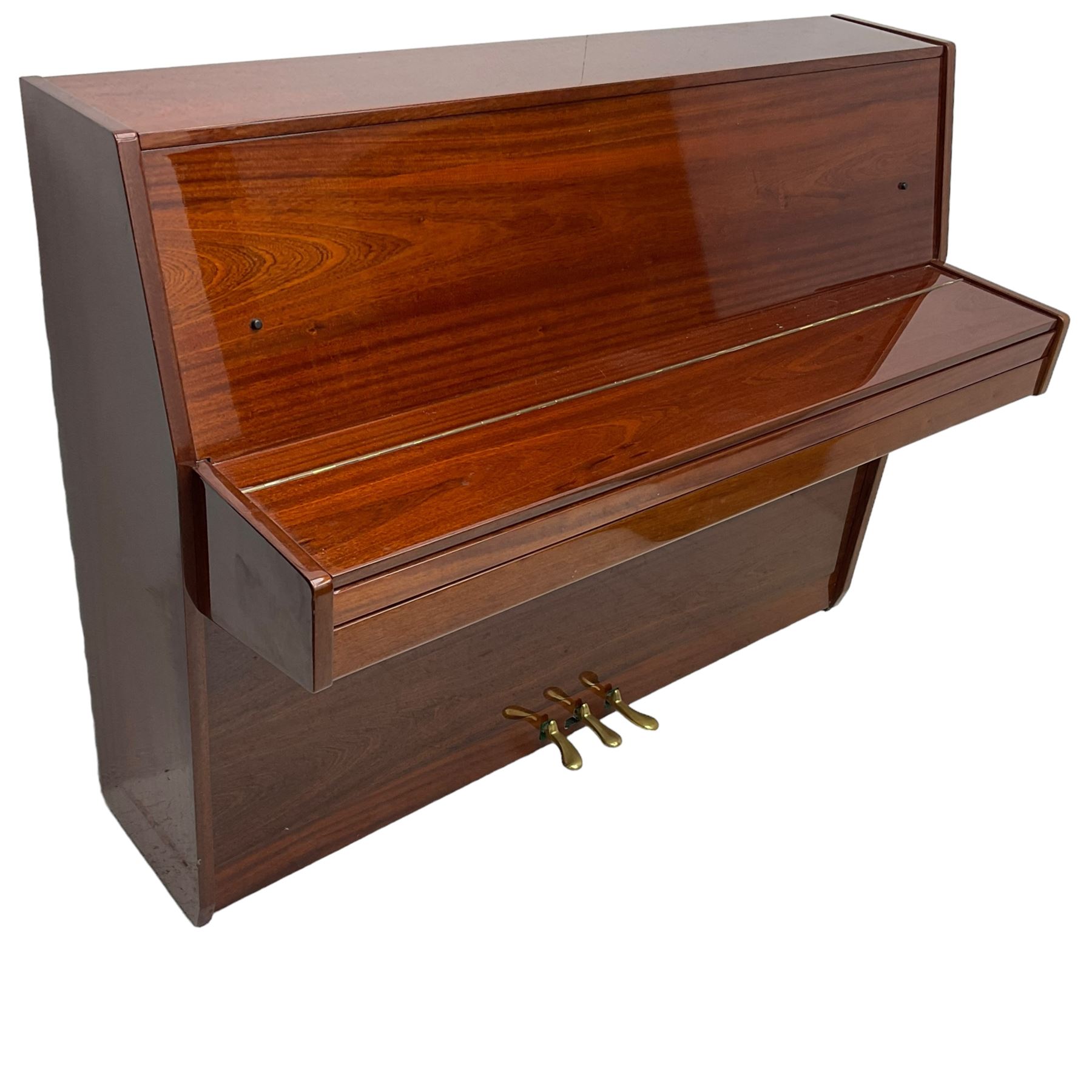 Steinmayer upright series 108 piano in sapele mahogany case - Image 7 of 11