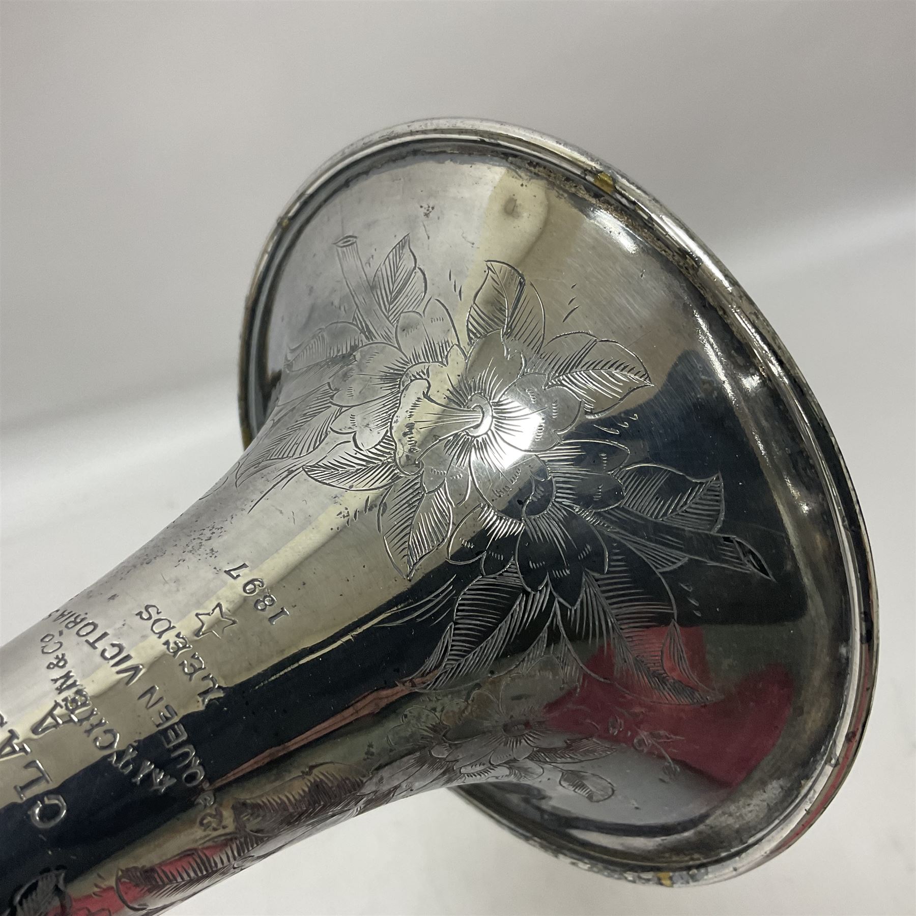 Victorian Class A silver plated trumpet retailed by Kitchen & Co - Image 21 of 23