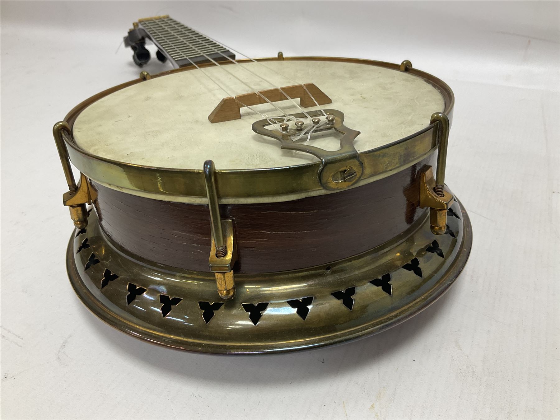 English Sunray 4-string mandolin in a shaped hard case - Image 10 of 20