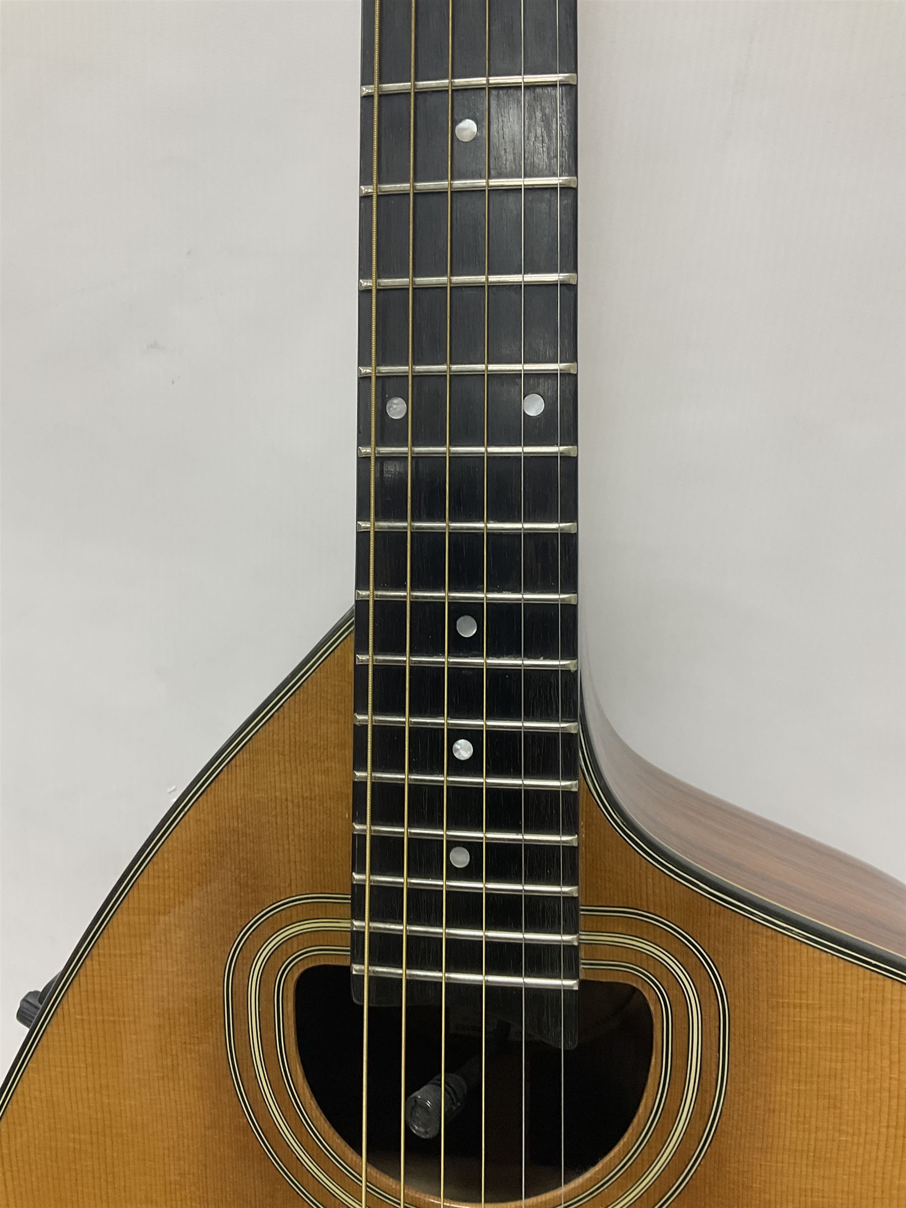 Brazilian Giannini Craviola six string acoustic guitar - Image 11 of 21