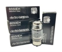 Four Electro-Harmonix 6550EH electron tubes/guitar amp valves