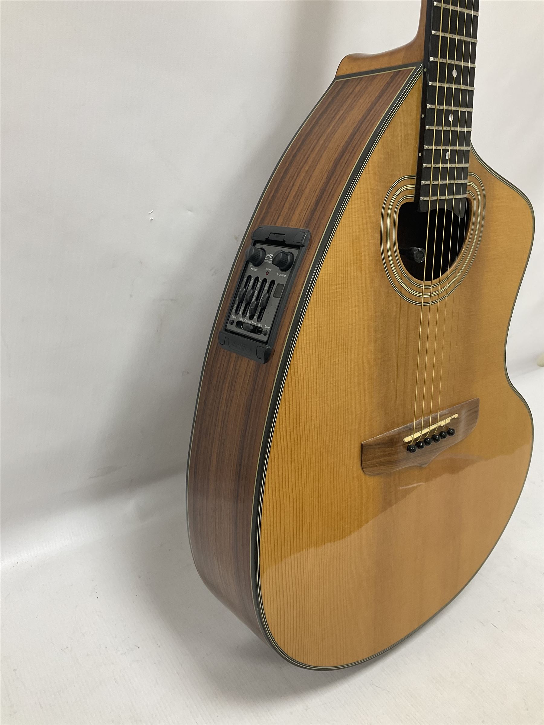 Brazilian Giannini Craviola six string acoustic guitar - Image 7 of 21