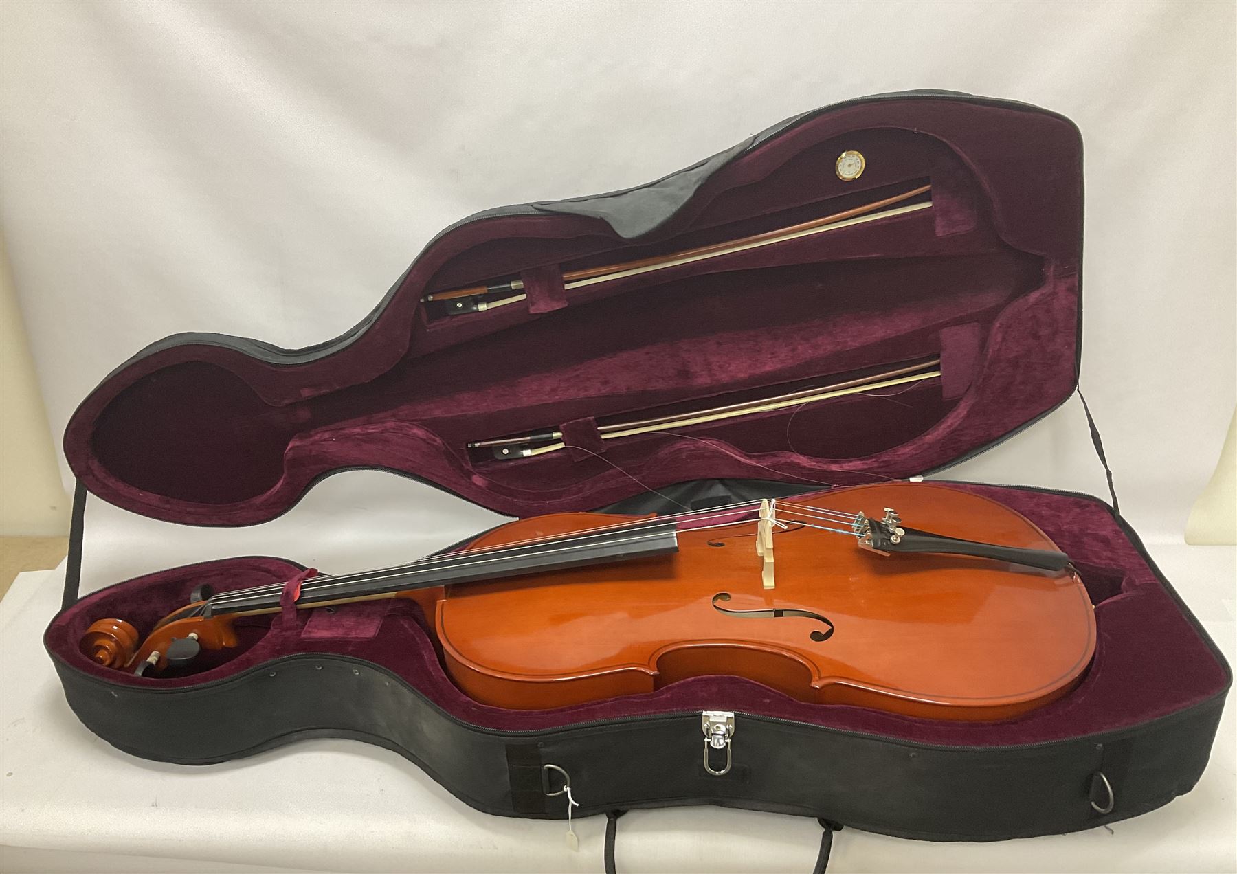 Gear 4 Music full size cello with a maple back and ribs and spruce top - Image 2 of 26