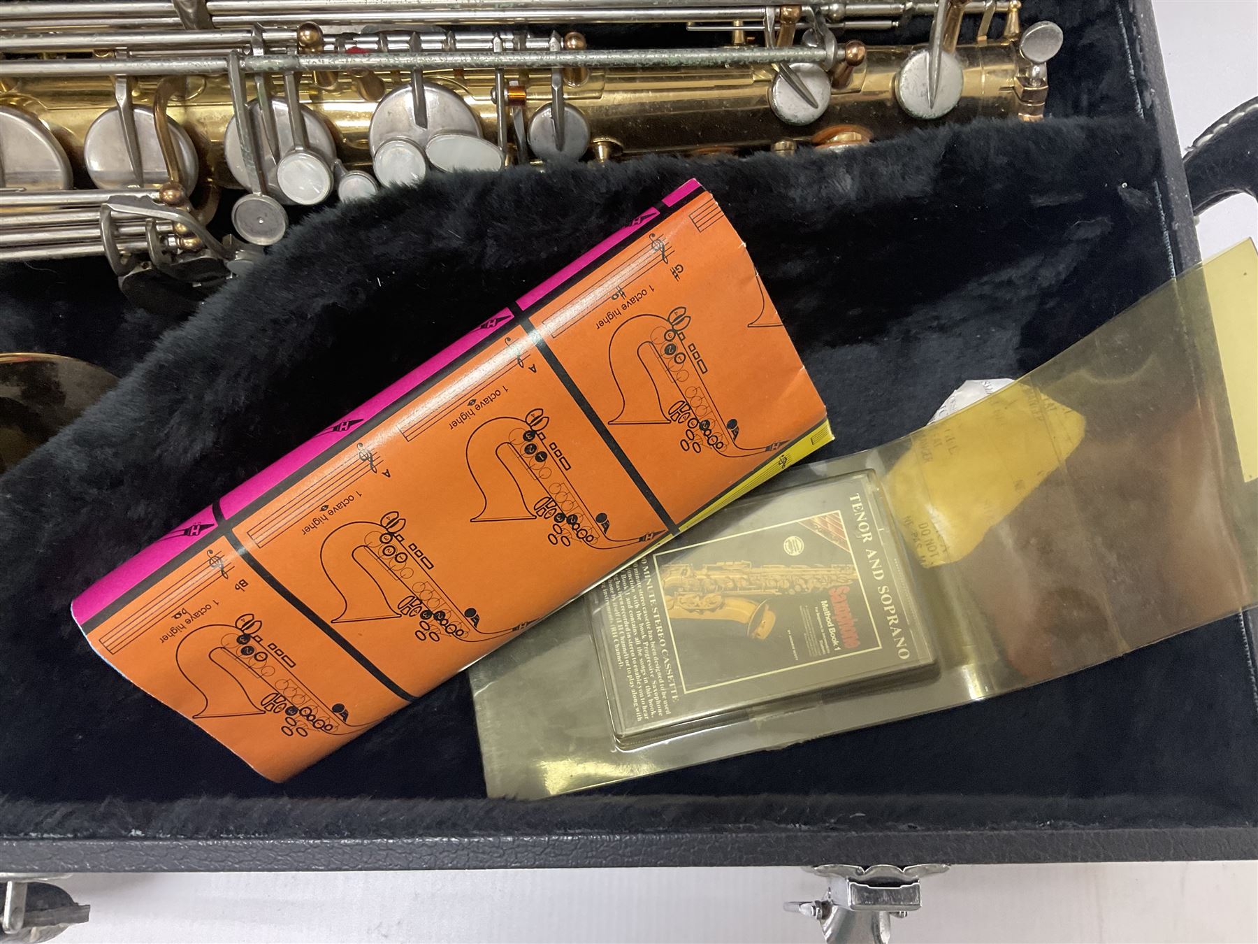 Earlham Tenor saxophone with mouthpiece in a fitted velvet lined hard case - Image 26 of 26