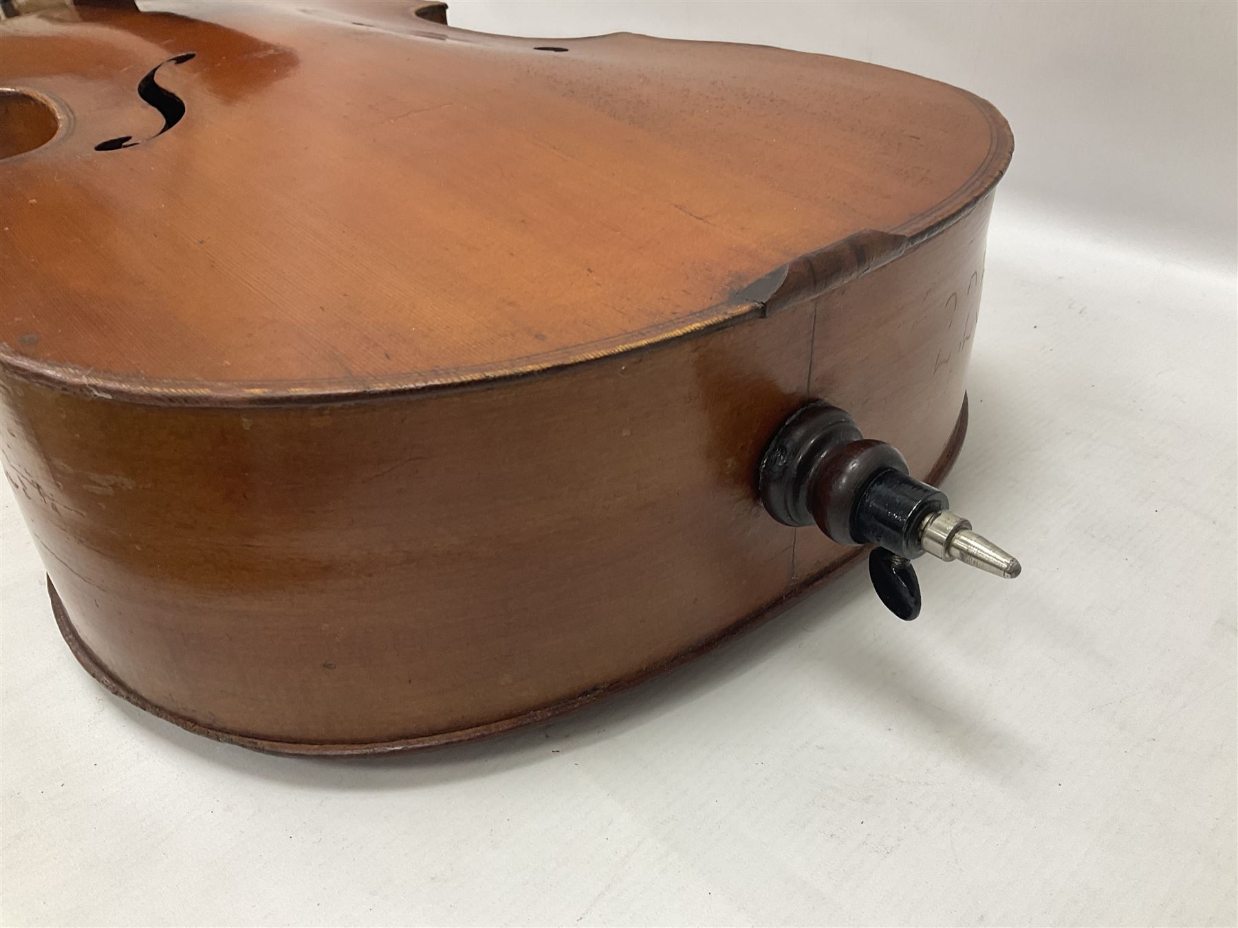 1/2 size French Mediofino cello c1890 - Image 14 of 15