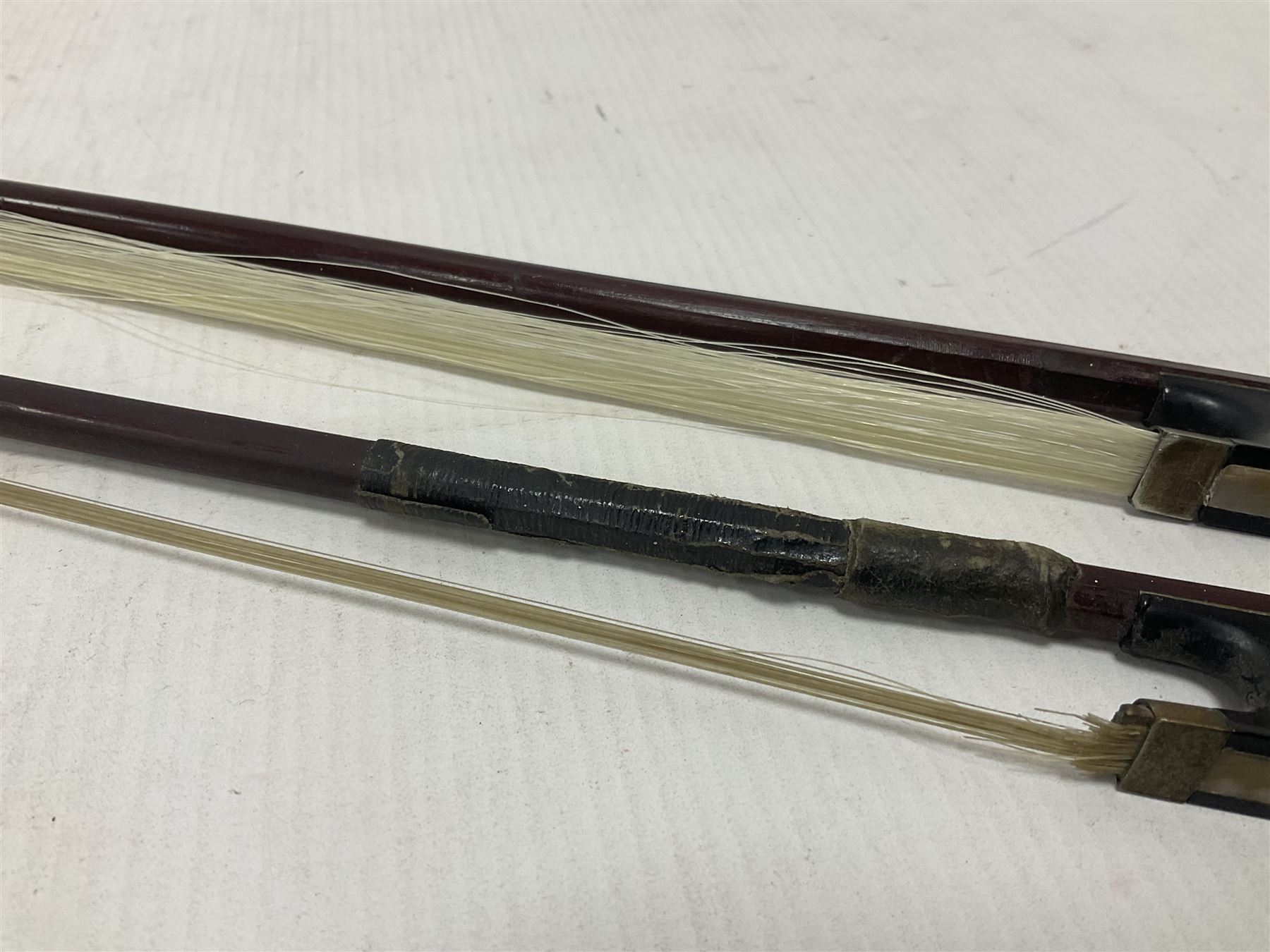 Two wooden violin bows - Image 8 of 13