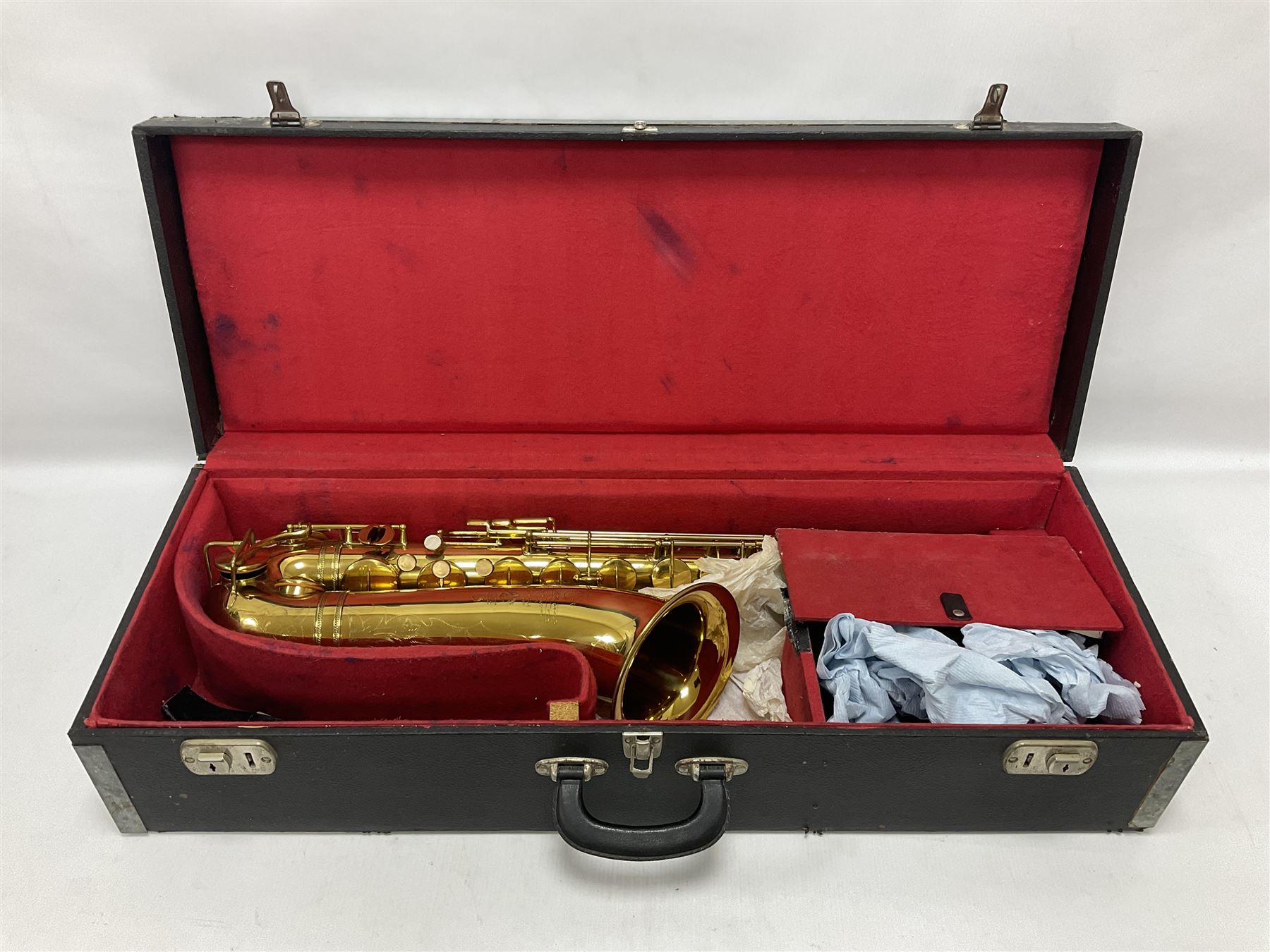 French Henri Selmer 1935 Radio Improved Tenor B flat Saxophone No 20344 - Image 3 of 28