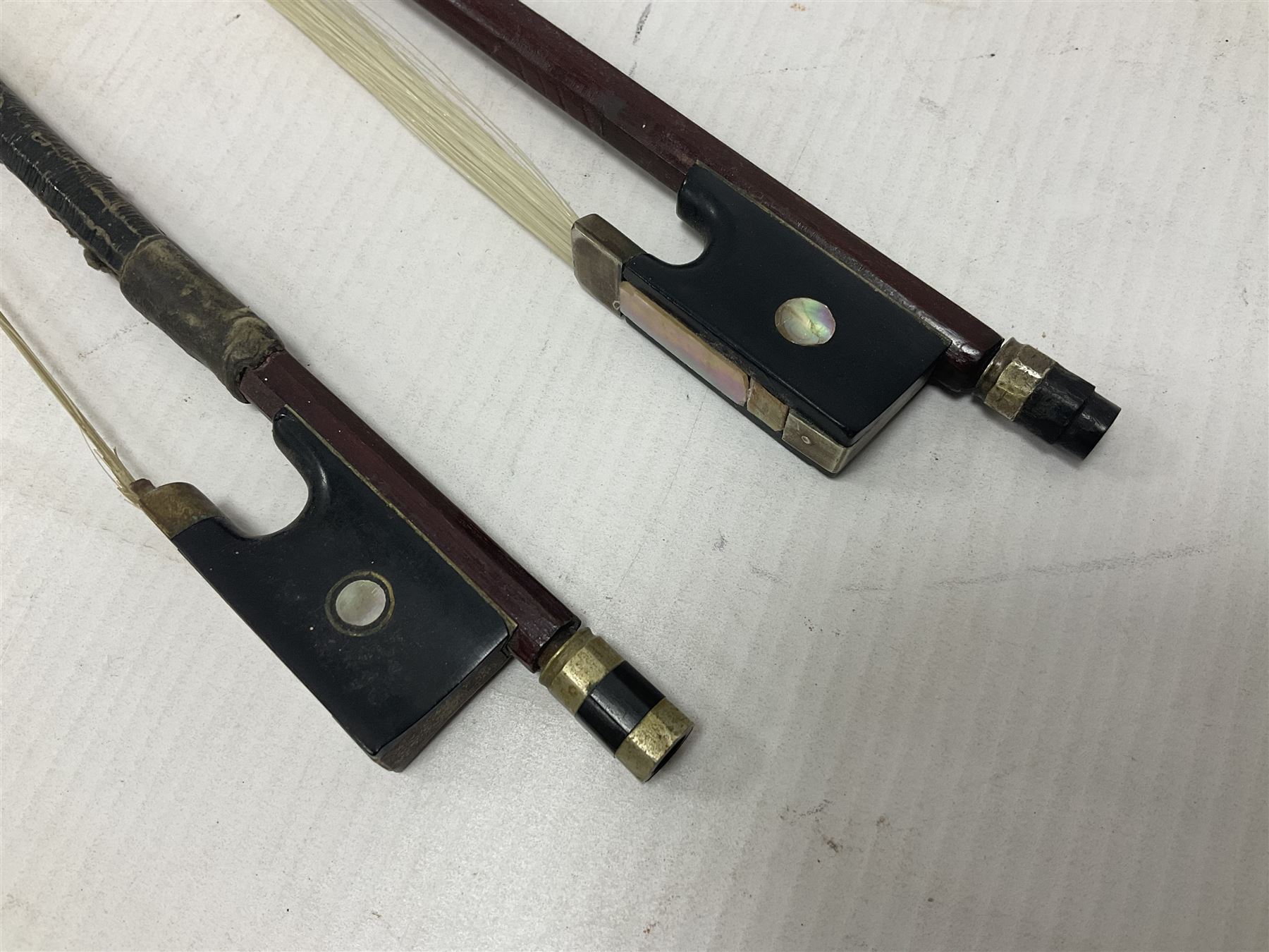 Two wooden violin bows - Image 2 of 13