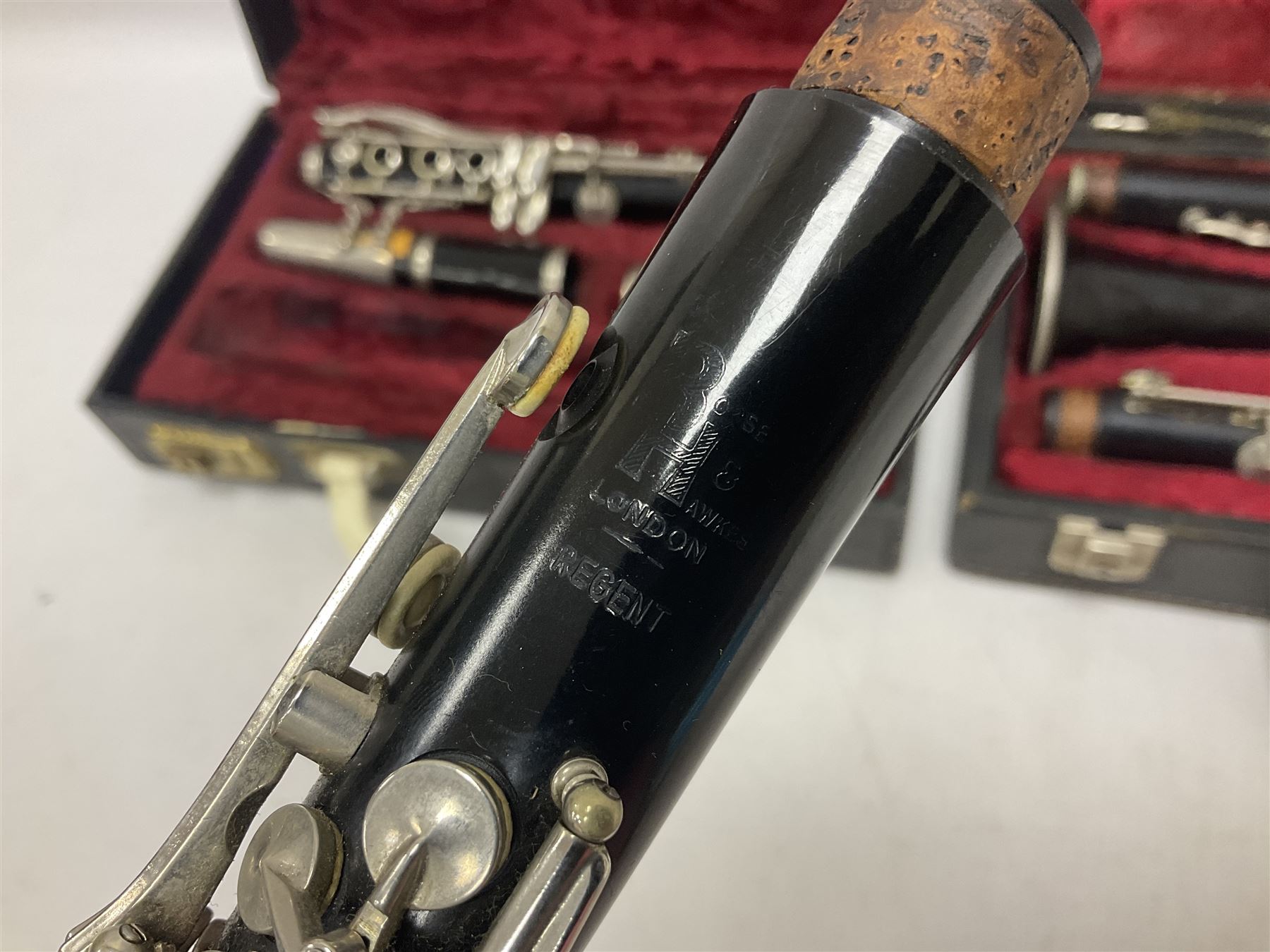Boosey & Hawkes Regent B flat ebonite clarinet - Image 7 of 12