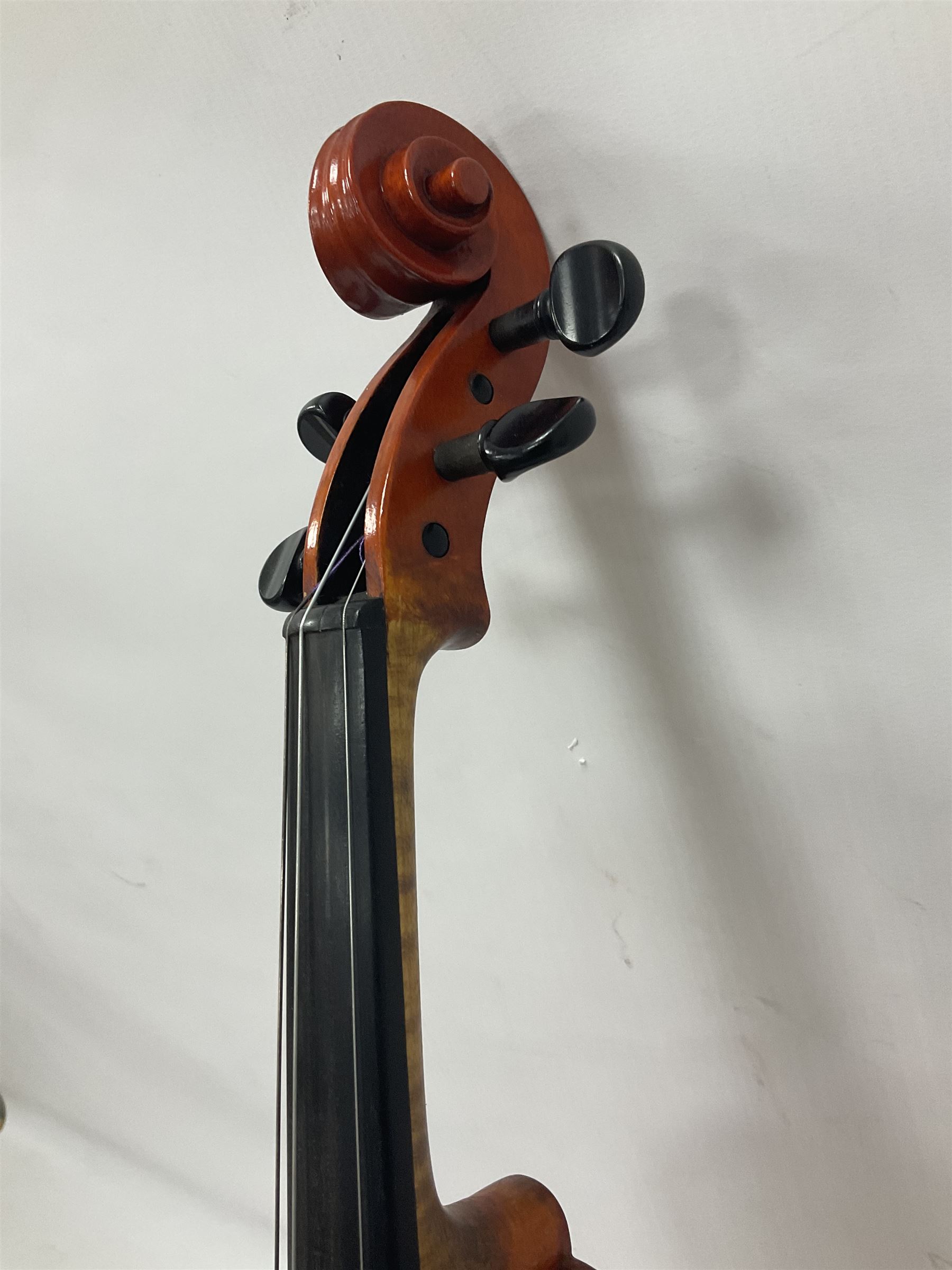 Stanley Harrison full size violin in a ridged case Harrison was a local luthier who lived in Howden - Image 13 of 19