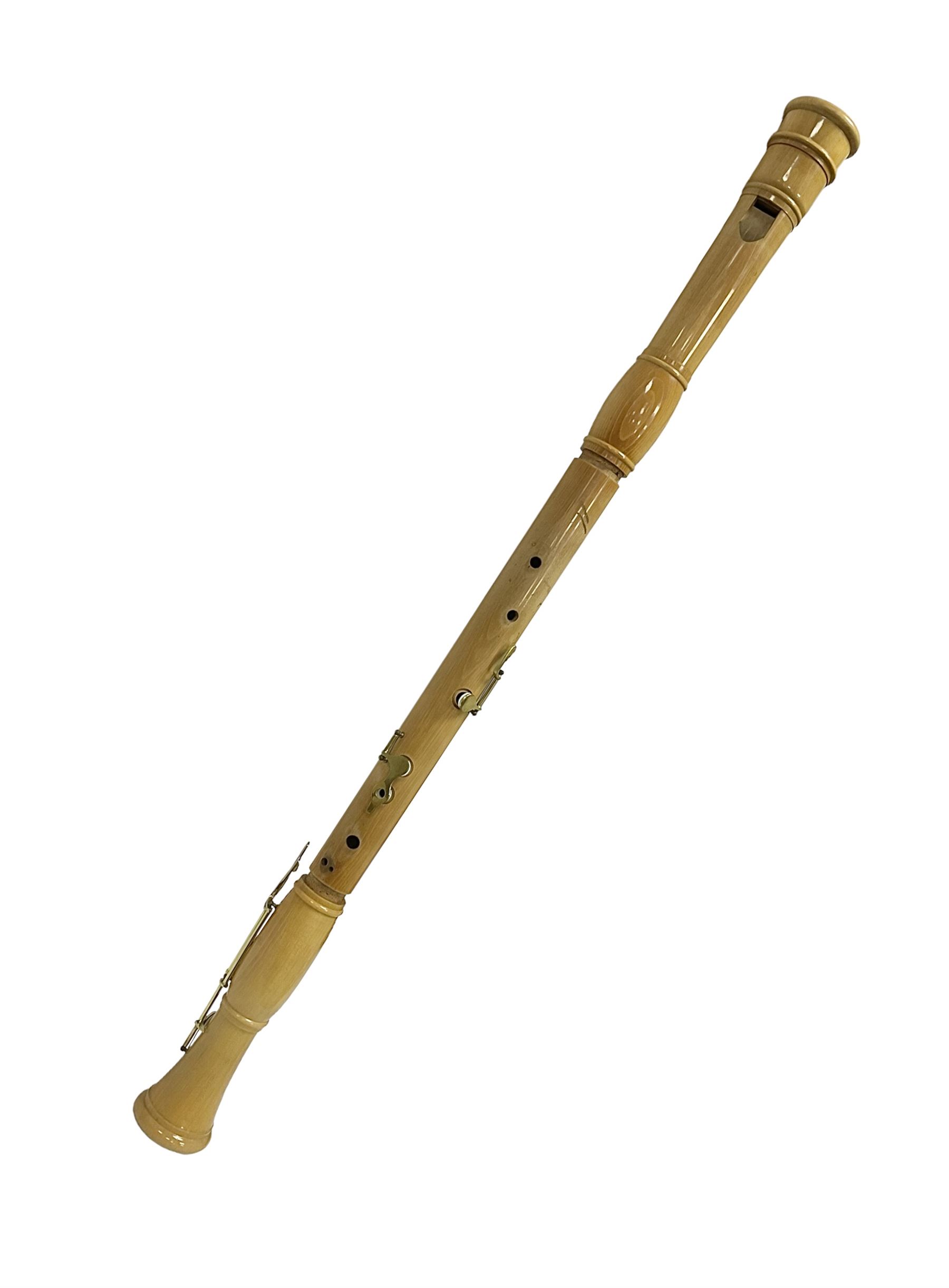 Wooden bass recorder