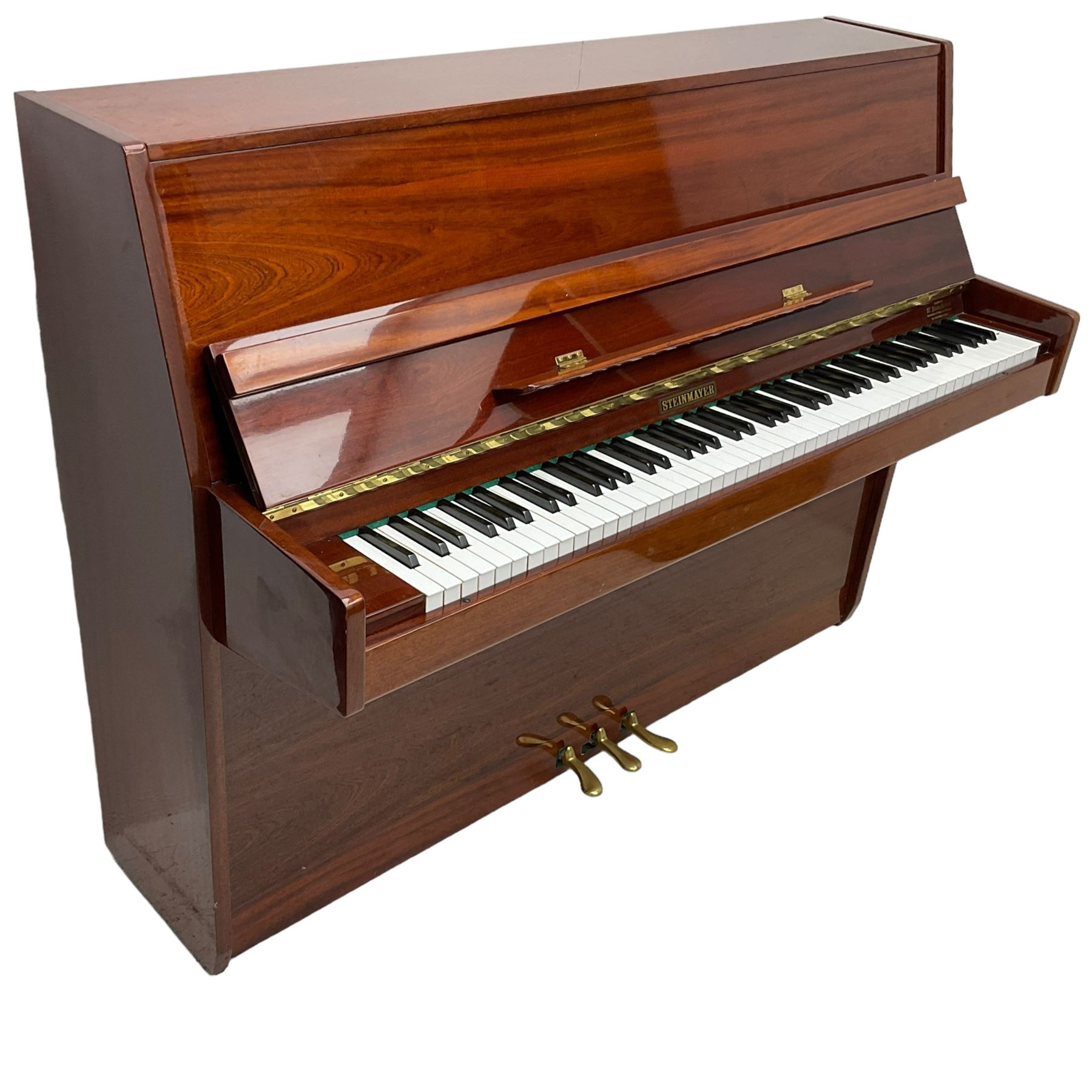 Steinmayer upright series 108 piano in sapele mahogany case - Image 5 of 11